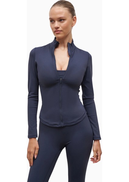 Base Sculpting Zip Up Jacket Şekillendirici Fermuarlı Kadın Ceket