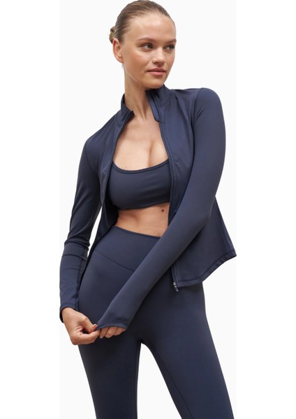 Base Sculpting Zip Up Jacket Şekillendirici Fermuarlı Kadın Ceket indirimleri