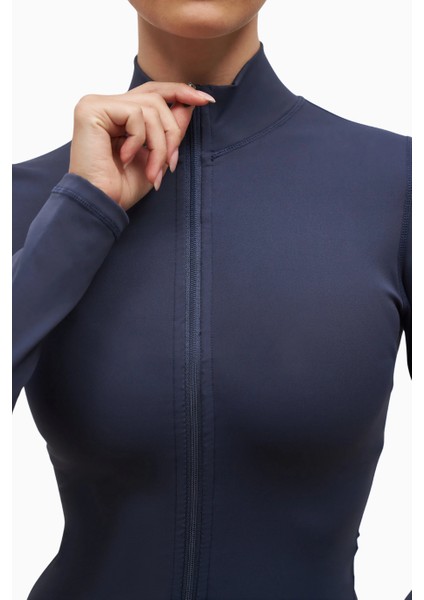 Base Sculpting Zip Up Jacket Şekillendirici Fermuarlı Kadın Ceket