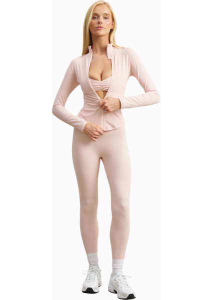 Base Sculpting Zip Up Jacket Şekillendirici Fermuarlı Kadın Ceket fırsatları