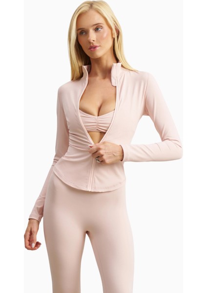 Base Sculpting Zip Up Jacket Şekillendirici Fermuarlı Kadın Ceket indirimleri