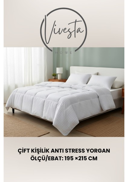 Tek Kişilik Anti Stress Yorgan 155X215 cm – Uykuda Yenilenmenin Anahtarı!