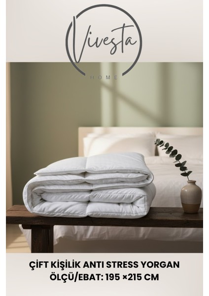 Tek Kişilik Anti Stress Yorgan 155X215 cm – Uykuda Yenilenmenin Anahtarı! fiyatları