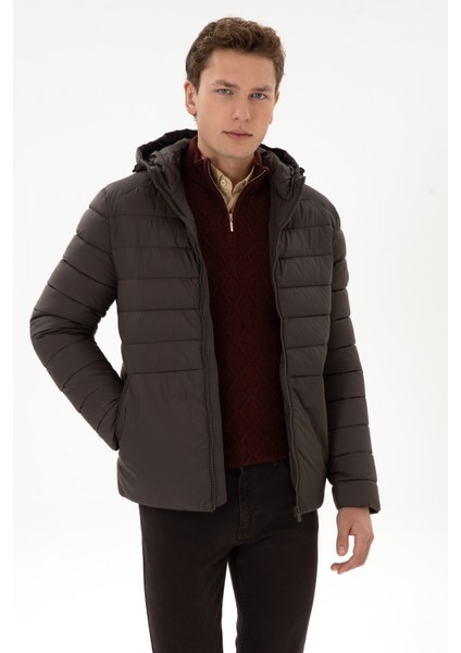 Erkek Koyu Kahverengi Mont 50310049-VR084