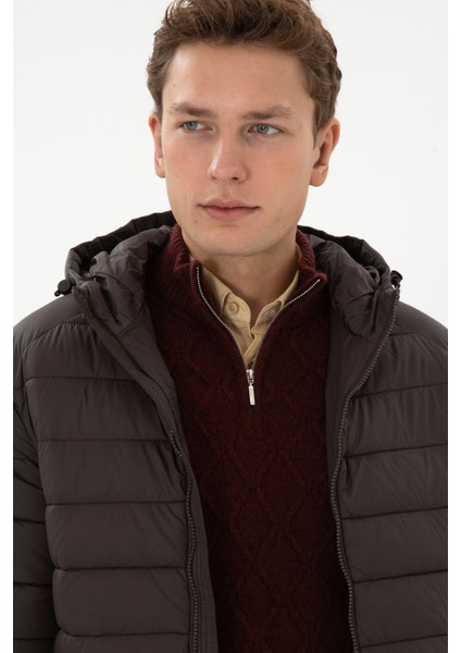 Erkek Koyu Kahverengi Mont 50310049-VR084 fiyatları