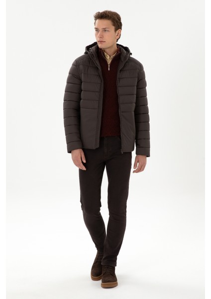 Erkek Koyu Kahverengi Mont 50310049-VR084 fırsatları