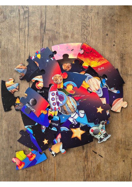 3D Galaksimiz Ahşap Puzzle Büyük Boy 44 Parça fiyatları