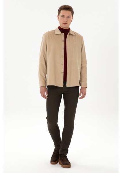 Erkek Camel Gömlek Desenli 50316668-VR015 fırsatları