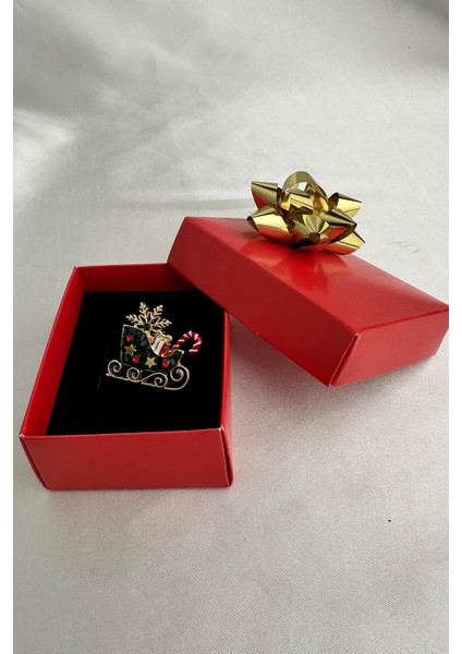 Yılbaşı Özel Yıldız Detay Yeşil Noel Kızak Broş (3cm) fırsatları