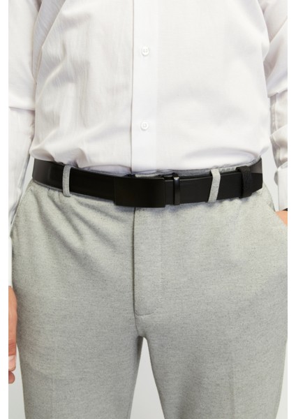 Manda Derisi Otomatik Tokalı Deliksiz Erkek Kemeri - Otomatik Kemer indirimleri