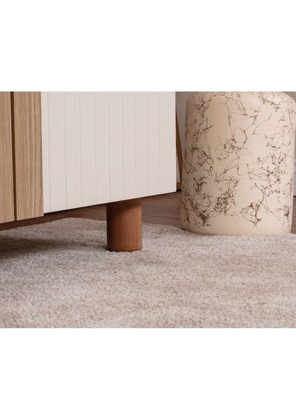 İtra 6 Kapaklı Gardırop – Krem Gövde, Krem Lake Kapak