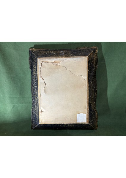 Ahşap Çerçevesinde Avrupa Goblen Pano 31,5 cm 26 cm Ölçülerinde fırsatları