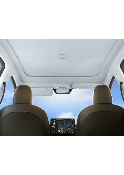 Tesla Model Y Juniper Için Uyumlu Elektriksiz Manuel Tavan Perdesi fırsatları