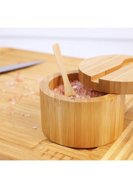 Ahşap Kaşıklı Baharatlık