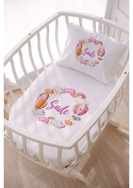 Isme Özel 70X120 Park Yatak ve Anne Yanı Pike Seti Balon