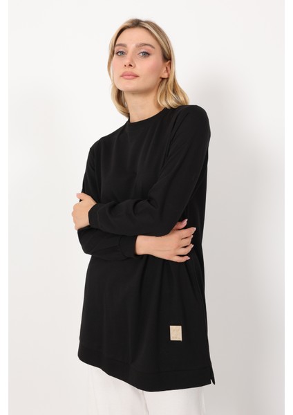 Basic Bisiklet Yaka Armalı Kısa Tunik modelleri