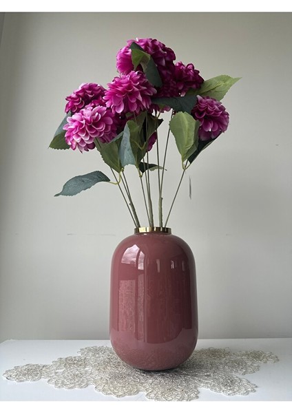 Fuşya Yapay Krizantem Çiçek 9'lu, 56 Cm, Hediyelik, Gelin Çiçeği modelleri