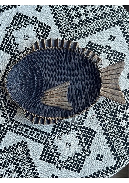 Dekoratif Tombul Balık Tabak, Duvar Tabağı, Banyo Aksesuar, Masa Üstü Tabak