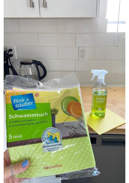 5 Li Ultra Emici Yumuşak Dayanıklı Mikrofiber Temizlik Bezi 18X19 Cm- Iz Bırakmaz