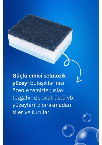 6 Adet Özel Dokulu Düz Bulaşık Süngeri – Özel Dokulu, Dayanıklı Mutfak Süngeri Seti fırsatları