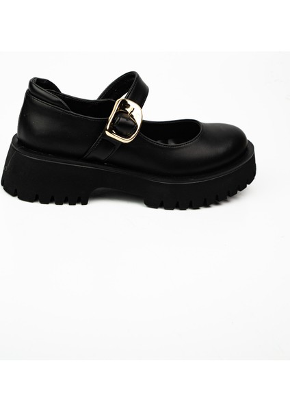 601 Massima Siyah Kalın Taban Atkılı Günlük Kadın Ayakkabı fiyatları