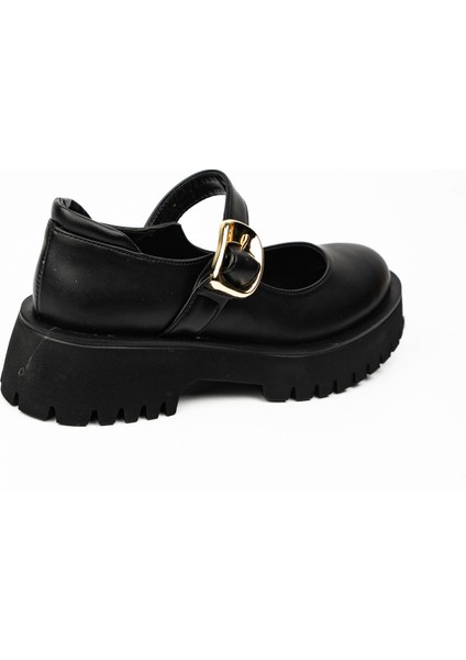 601 Massima Siyah Kalın Taban Atkılı Günlük Kadın Ayakkabı fırsatları