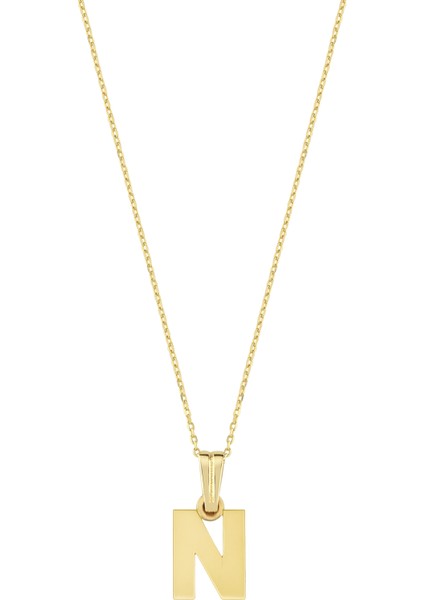 Altın N Harfi Kolye fiyatları