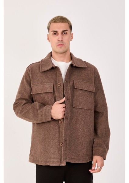 Oversize/regular Fit Düğmeli %100 Pamuk Ceket - Kışlık Basic Model fırsatları