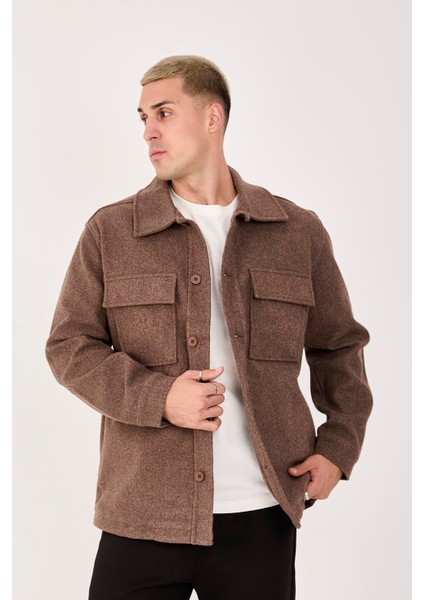 Oversize/regular Fit Düğmeli %100 Pamuk Ceket - Kışlık Basic Model indirimleri