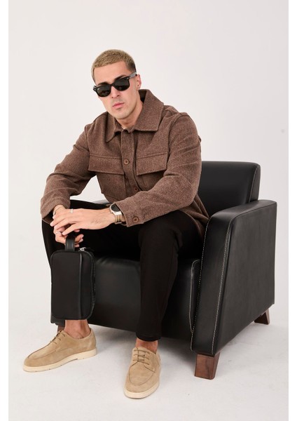 Oversize/regular Fit Düğmeli %100 Pamuk Ceket - Kışlık Basic Model modelleri