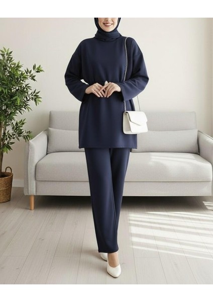 Yuvarlak Yaka Beli Kemerli Scuba Takım fiyatları