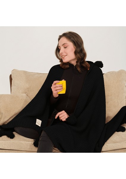 Coco Pirinç Örgü Ponponlu Triko Tv Battaniyesi Throw Koltuk Şalı indirimleri