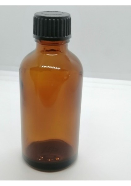 Kahverengi Cam Amber Düz Kapak Medikal Şişe 100 Adet 10CC