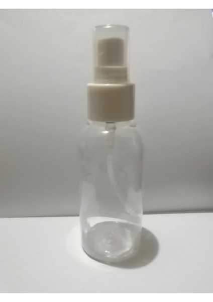100ML Şeffaf Plastik Şişe+Sprey Başlık,dezenfektan Şişesi,medikal Şişe,boş Şişe,50 Adet
