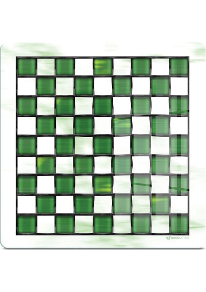 Cam Kesme Tahtası ve Sunumluk Kare Mackenzie Green White 30X30 cm fiyatları