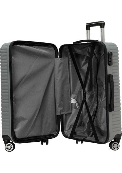 Büyük Boy Valiz Unisex Grı Sanderum -B modelleri