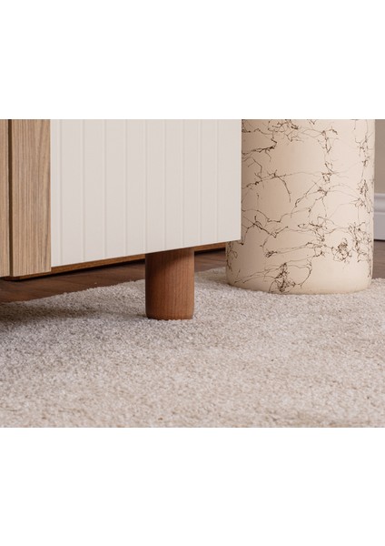 İtra 5 Kapaklı Gardırop – Krem Gövde, Krem Lake Kapak