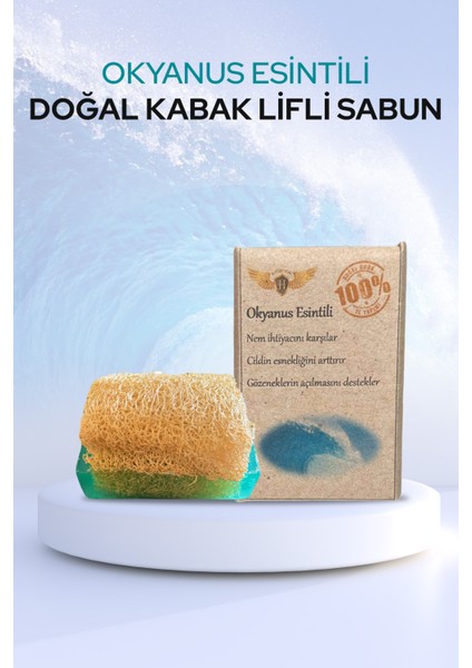 El Yapımı Kabak Lifli Doğal Okyanus Esintili Güzellik Sabunu