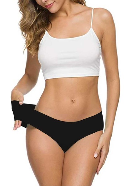 8 Adet Kadın Dikişsiz Lazer Kesim Esnek Iz Yapmayan Külot S4 fırsatları