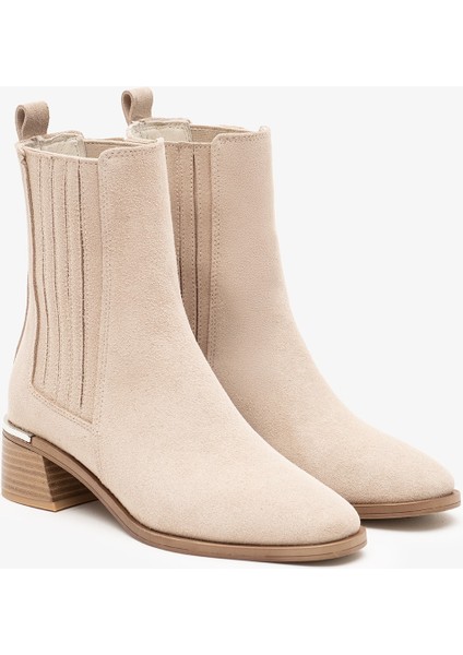 Cupra Bej Süet Deri Kadın Bot fırsatları
