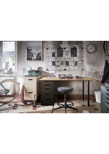 Alex Çalışma Masası Bambu Venge 140 x 65 cm Anfallare Adıls