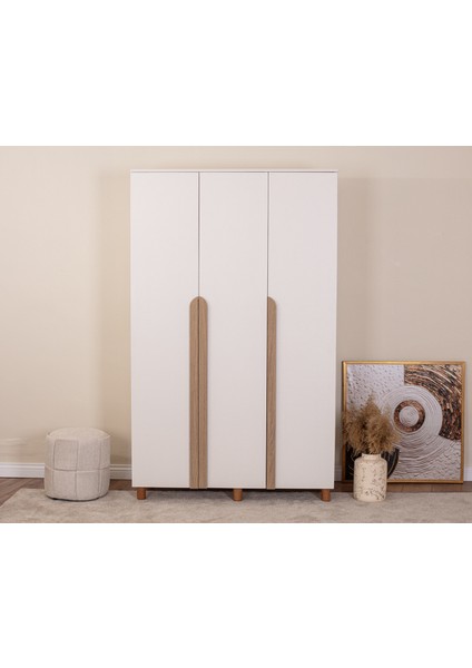 İtra 3 Kapaklı Gardırop – Krem Gövde, Krem MDFLAM Kapak fiyatları