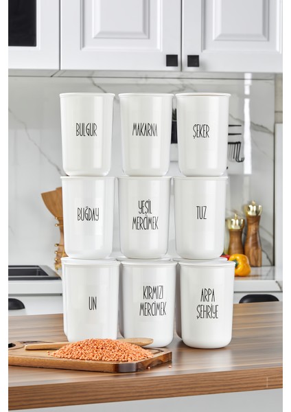 12'li 900ML Akrilik (Plastik) Kavanoz Plastik Vakum Kapaklı Şeffaf Etiketli Saklama Kabı fiyatları