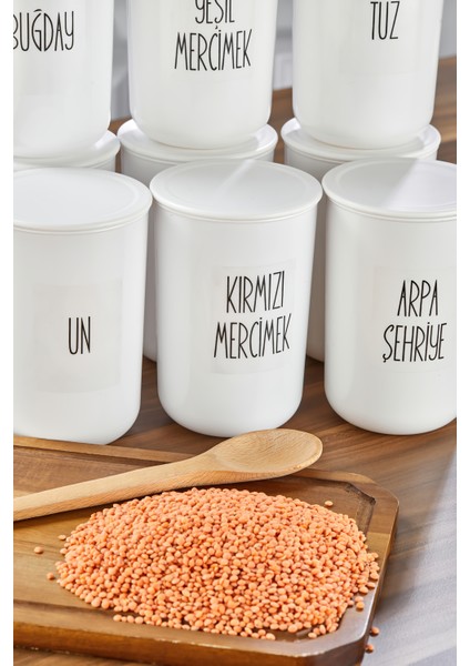 12'li 900ML Akrilik (Plastik) Kavanoz Plastik Vakum Kapaklı Şeffaf Etiketli Saklama Kabı modelleri