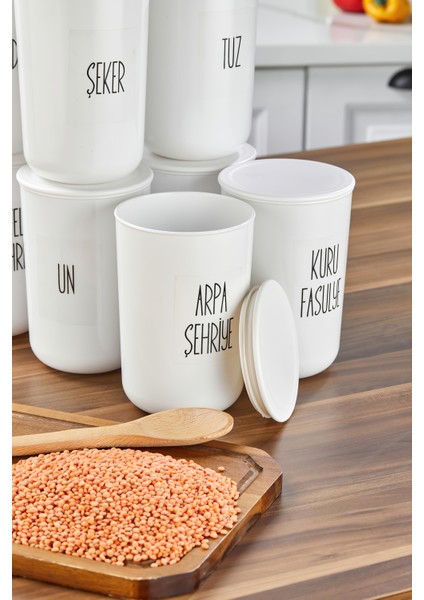 12'li 900ML Akrilik (Plastik) Kavanoz Plastik Vakum Kapaklı Şeffaf Etiketli Saklama Kabı fırsatları