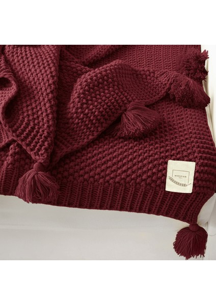 Coco Pirinç Örgü Ponponlu Triko Tv Battaniyesi Throw Koltuk Şalı fiyatları