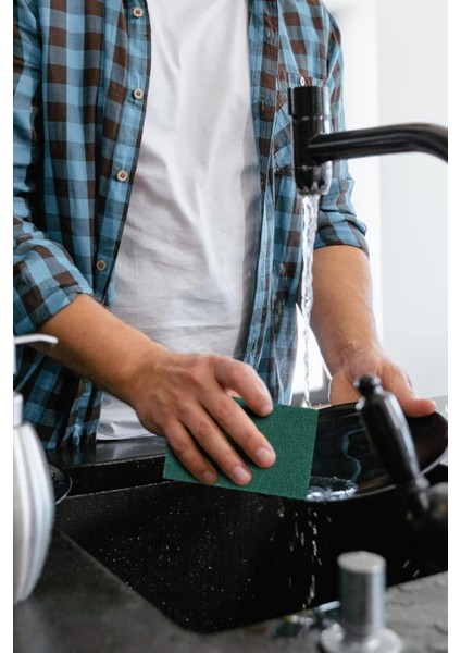 9 Adet Ovucu Bulaşık Keçesi Bulaşık Süngeri – Dayanıklı Yağ ve Kir Sökücü Mutfak Sünger Keçe Seti