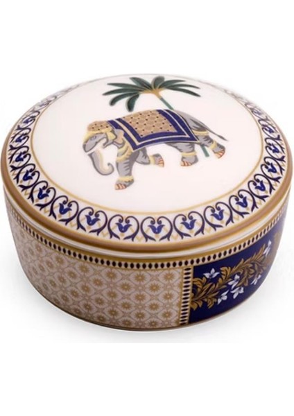 Living Porselen Kapaklı Kutu 10 x 5,5 cm