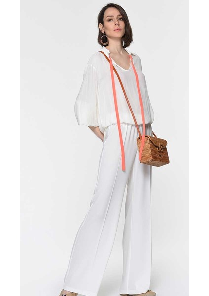 Bol Paça Kadın Pantolon Kemik Y1912002_019 fiyatları