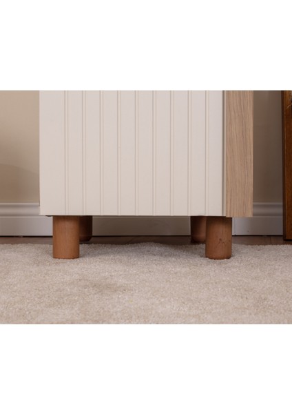 1 Kapaklı Gardırop – Krem Gövde, Krem Lake Kapak